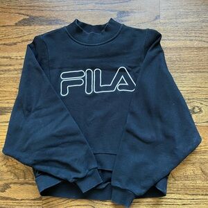 Fila Women's Black Logo Sweatshirt